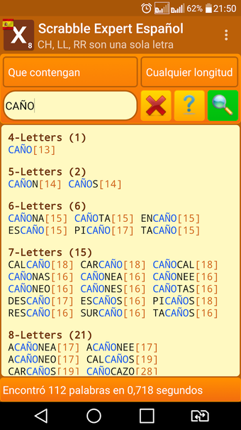 Image 3 for Spanish ScrabbleXpert