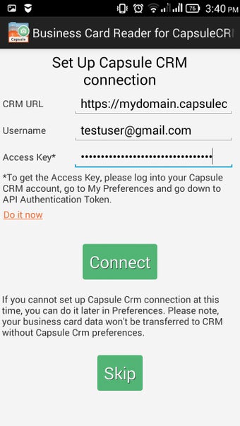 Imagen 3 para Business Card Reader Caps…