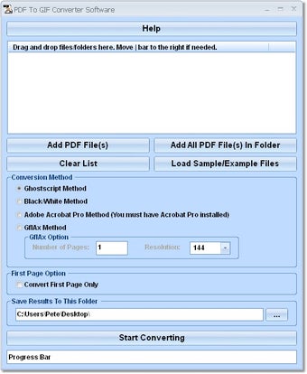 Image 0 for PDF To GIF Converter Soft…