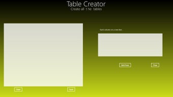 Image 1 for Table Creator for Windows…