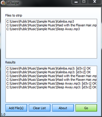 Image 0 for id3wipe