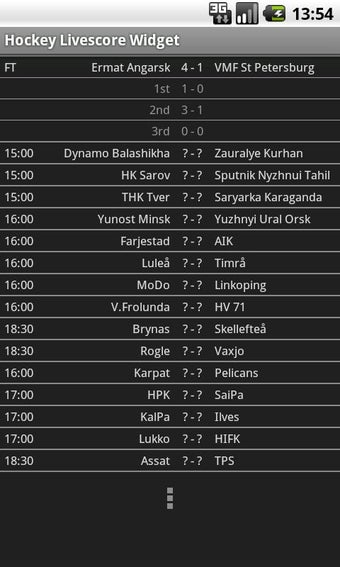 Image 0 for Hockey Livescore Widget