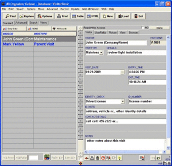 Image 0 for Visitor Organizer Deluxe