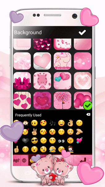 Image 3 for Pink Love Emoji Keyboard
