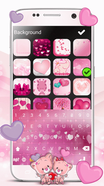 Image 1 for Pink Love Emoji Keyboard