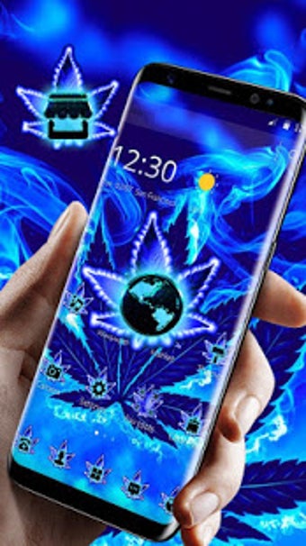 Imagen 3 para Blue Flame Weed Theme
