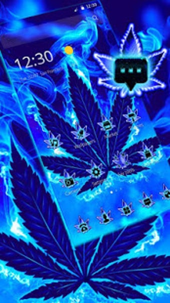 Imagen 1 para Blue Flame Weed Theme