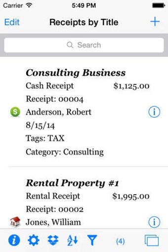 Image 0 for ezReceipt