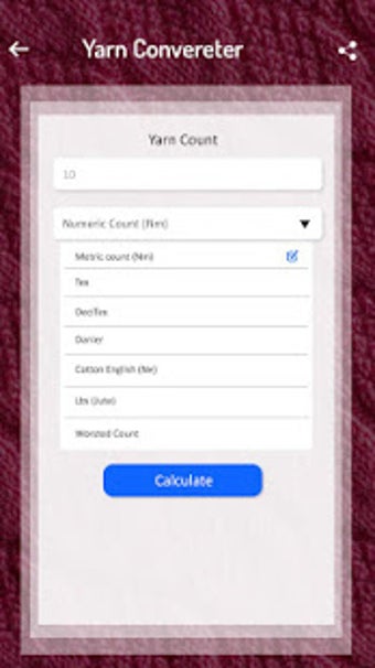 Imagen 2 para Yarn count and Cost Calcu…