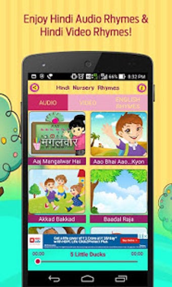 Imagen 1 para 50 Top Hindi Nursery Rhym…