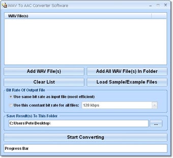Image 0 for WAV To AAC Converter Soft…