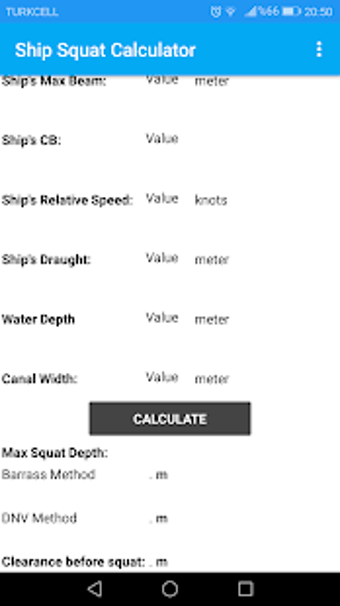 Image 1 for Ship Squat Calculator / U…