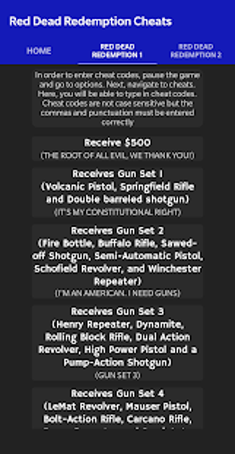 Imagen 0 para Cheat Codes for Red Dead …