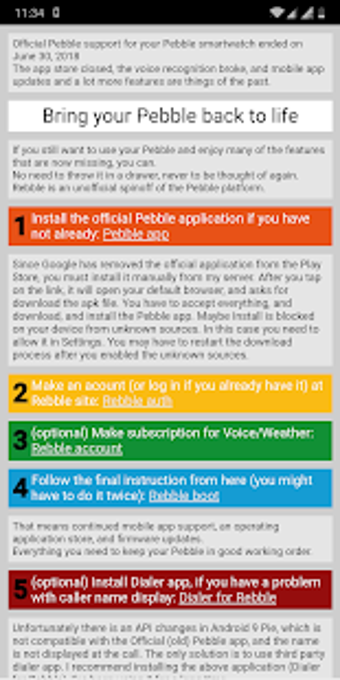 Imagen 0 para Pebble alternate App Stor…