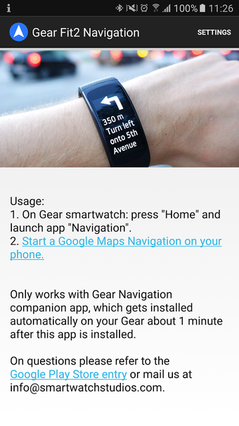 Image 1 for Gear Fit2 Navigation