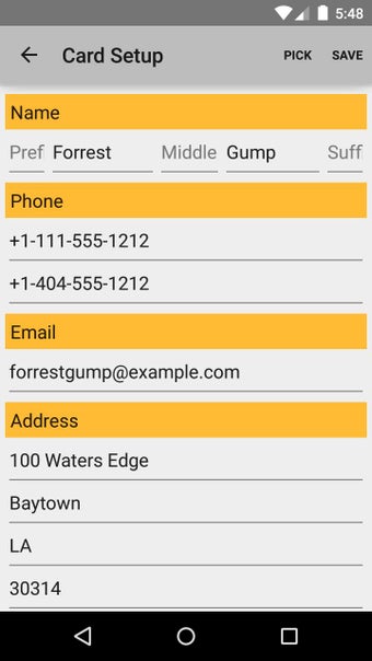 Imagen 1 para Business Card App