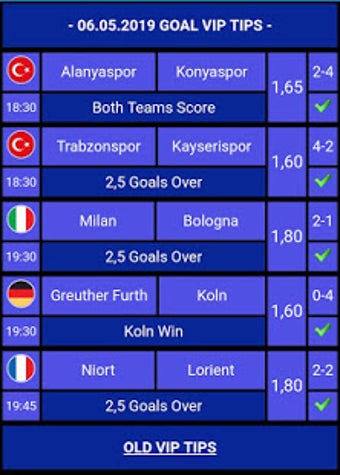 Image 1 for GOAL VIP TIPS