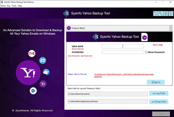 Image 0 for Yahoo Mail Backup Tool