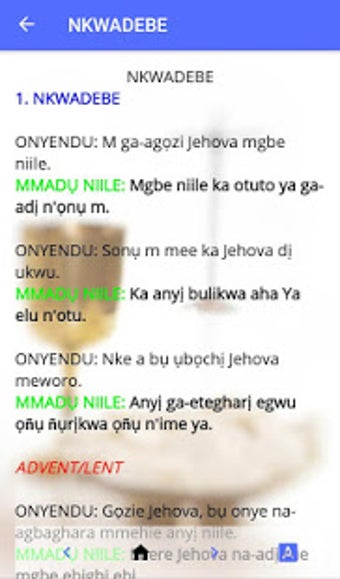 Imagen 0 para IGBO AND ENGLISH LITURGY …