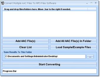Image 0 for Convert Multiple AAC File…