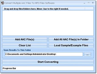 Image 0 for Convert Multiple AAC File…