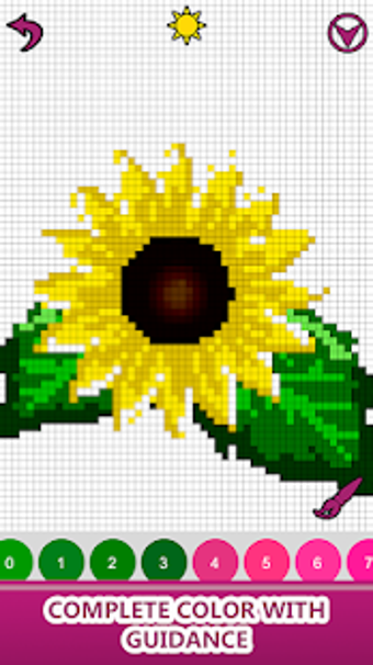 Image 3 for Flowers Color by Number,P…
