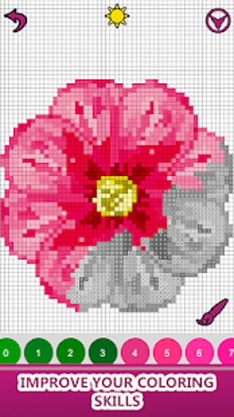 Image 2 for Flowers Color by Number,P…