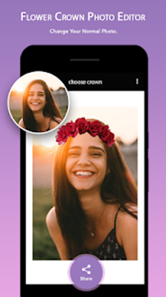 Imagen 2 para Flower crown photo editor