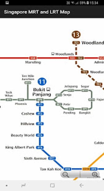 Imagen 2 para Singapore MRT and LRT Map