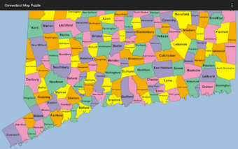 Image 0 for Connecticut Map Puzzle