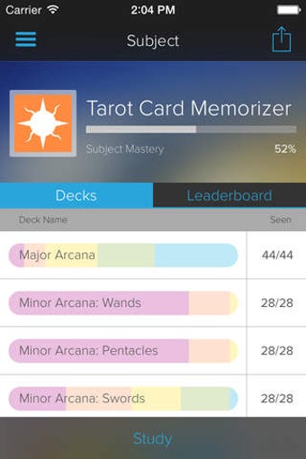 Image 0 for Tarot Card Memorizer
