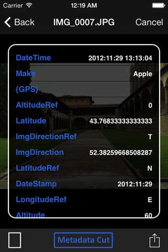 Image 0 for Metadata Cut - View and R…
