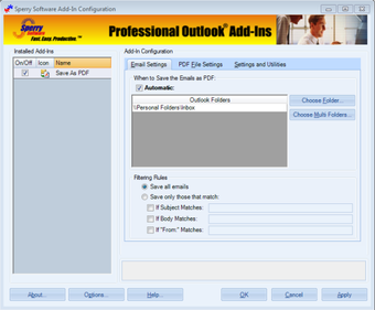 Image 0 for Save As PDF for Outlook 2…