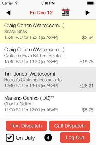 Imagen 0 para Waiter.com Driver