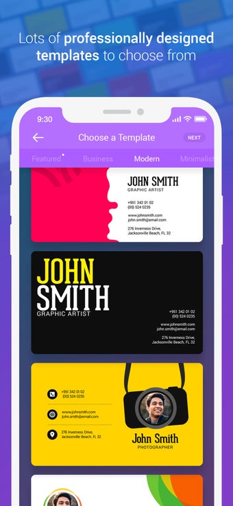 Imagen 3 para Business Card Maker + Des…