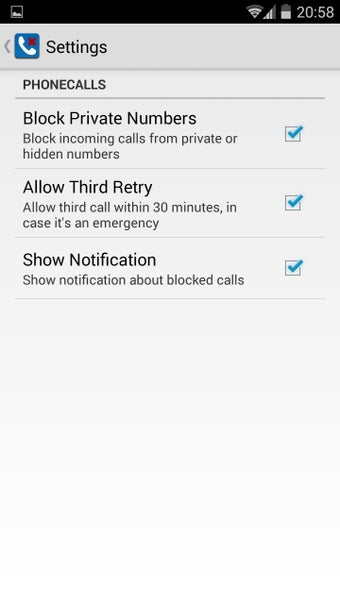 Imagen 1 para Blockade Private Numbers