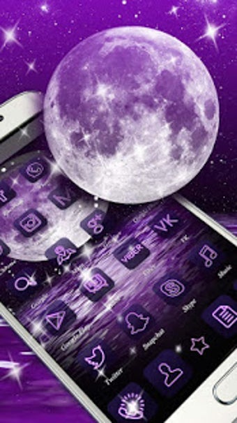 Image 0 for Purple Moon Sea Theme