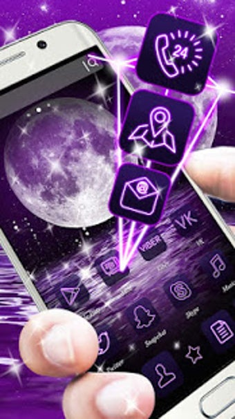 Image 3 for Purple Moon Sea Theme