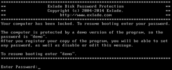 Imagen 4 para Disk Password Protection