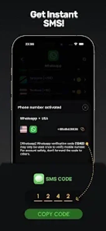 Imagen 0 para GetSMS: Secure SMS Number…