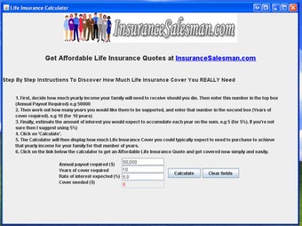 Imagen 0 para Life Insurance Calculator