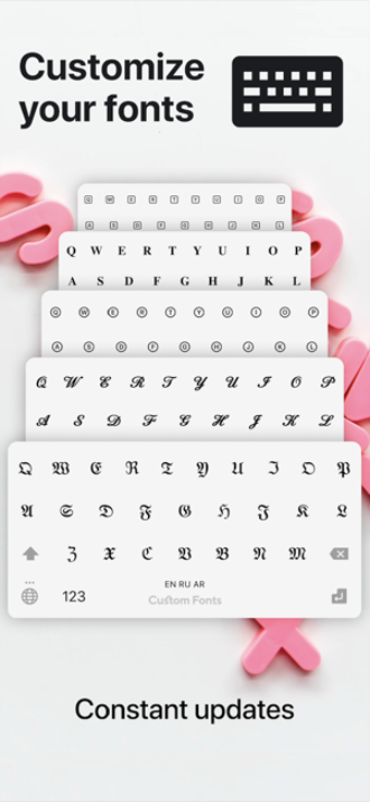Imagen 0 para Fonts  Keyboard fonts & E…
