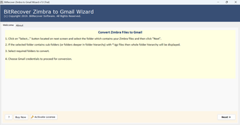 Imagen 0 para BitRecover Zimbra to Gmai…