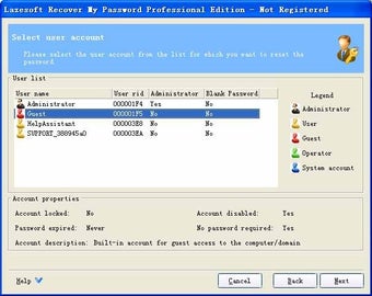 Image 0 for Lazesoft Recover My Passw…