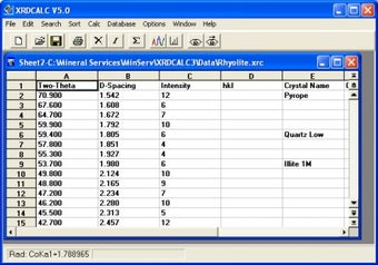 Image 0 for XRDCALC