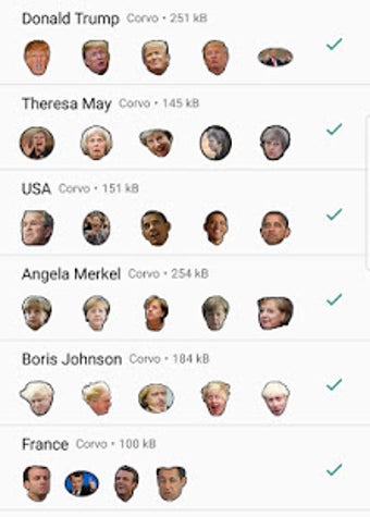 Image 3 for Politician Stickers for W…