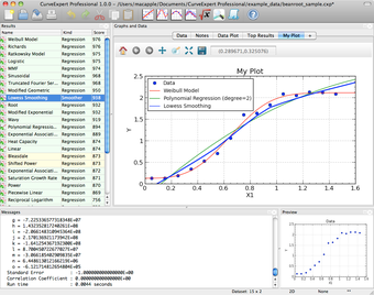 Image 0 for CurveExpert Professional