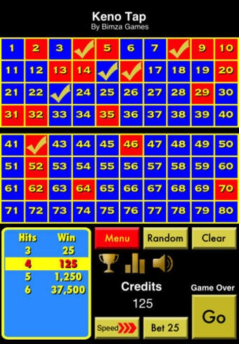 Image 0 for Keno Tap