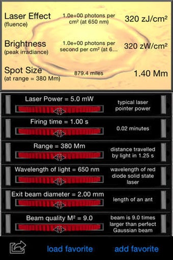 Image 0 for Laser Effect Calculator