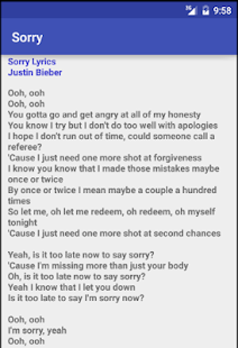 Image 0 for Sorry